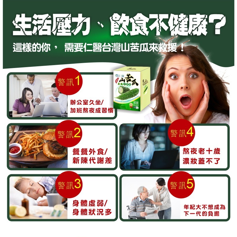 免運費 仁醫花蓮山苦瓜胜肽專利定序60粒裝含綠咖啡,酵素母鉻,薑黃,L-阿拉伯糖,丹參,醣淨 全素可食-細節圖5