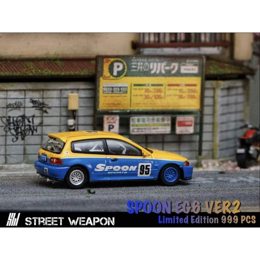 SW 1:64 Spoon EG6 Rocket Bunny MX5 模型 本田喜美K6 馬自達 Mazda MX-5-細節圖2