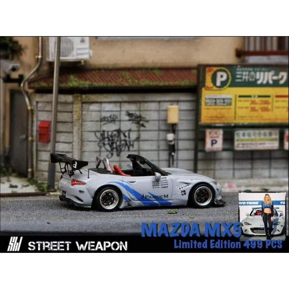 SW 1:64 Spoon EG6 Rocket Bunny MX5 模型 本田喜美K6 馬自達 Mazda MX-5-細節圖3