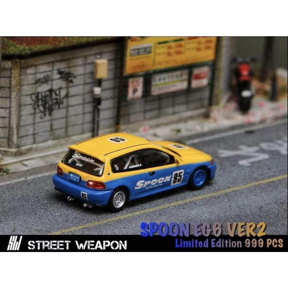 SW 1:64 Spoon EG6 Rocket Bunny MX5 模型 本田喜美K6 馬自達 Mazda MX-5-細節圖4