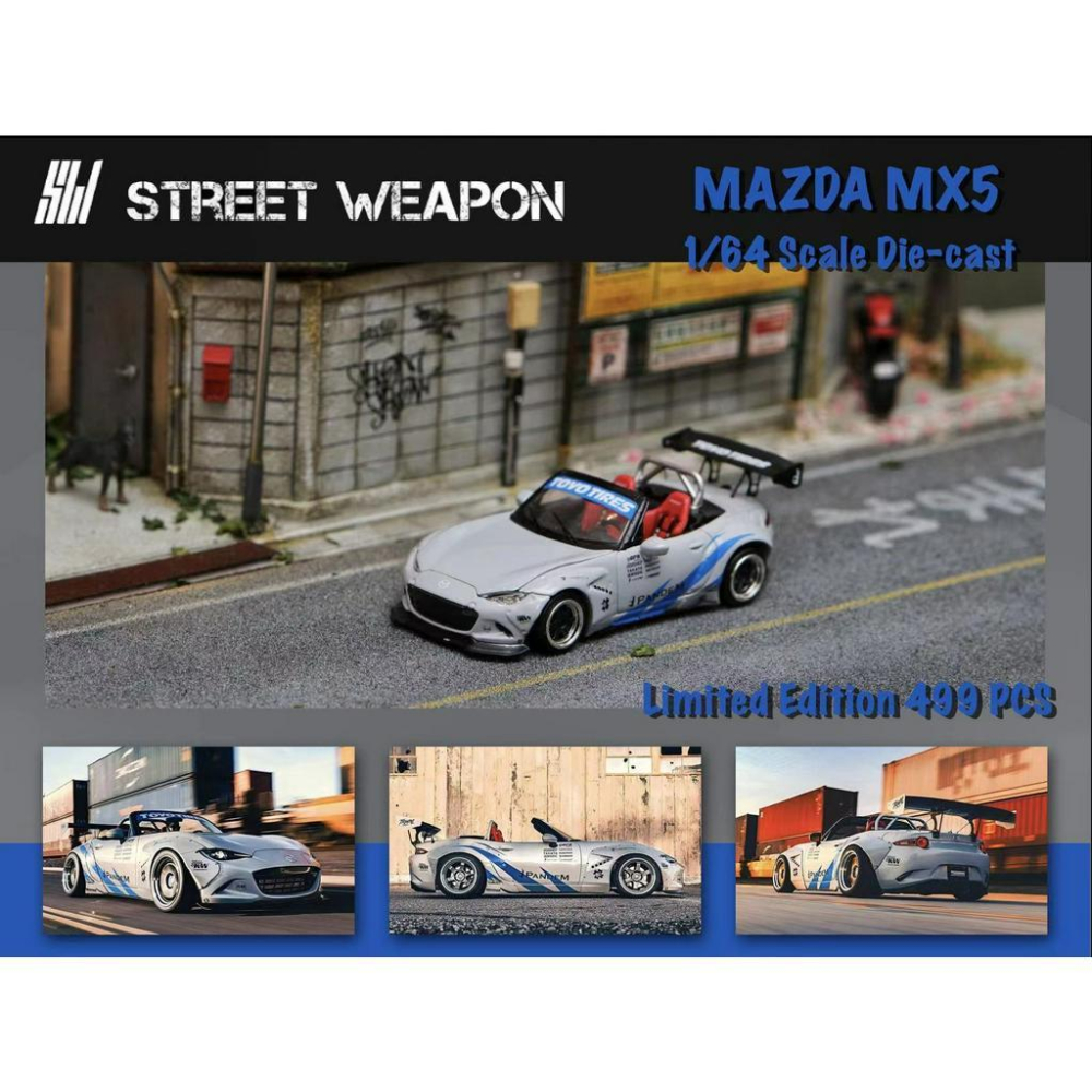 SW 1:64 Spoon EG6 Rocket Bunny MX5 模型 本田喜美K6 馬自達 Mazda MX-5-細節圖6