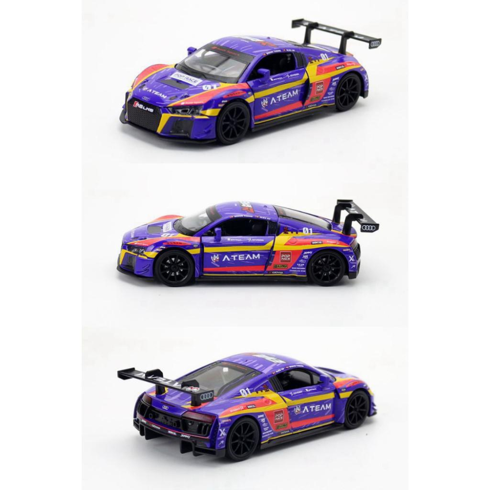 EVA RACING AUDI R8 LMS 1:32模型 福音戰士聯名車 初號機 貳號機 覺醒 爆走-細節圖4