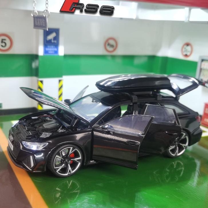 Audi RS6 A6 Avant 1:32模型 奧迪地表最強旅行車 C8 1/32 揹書包wagon 熱血老爸性能RS-細節圖8