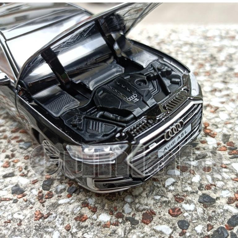 Audi A8 L 55 TFSI quattro 1:32模型車 奧迪 四環旗艦房車 1/32模型 總裁 總統座車-細節圖7