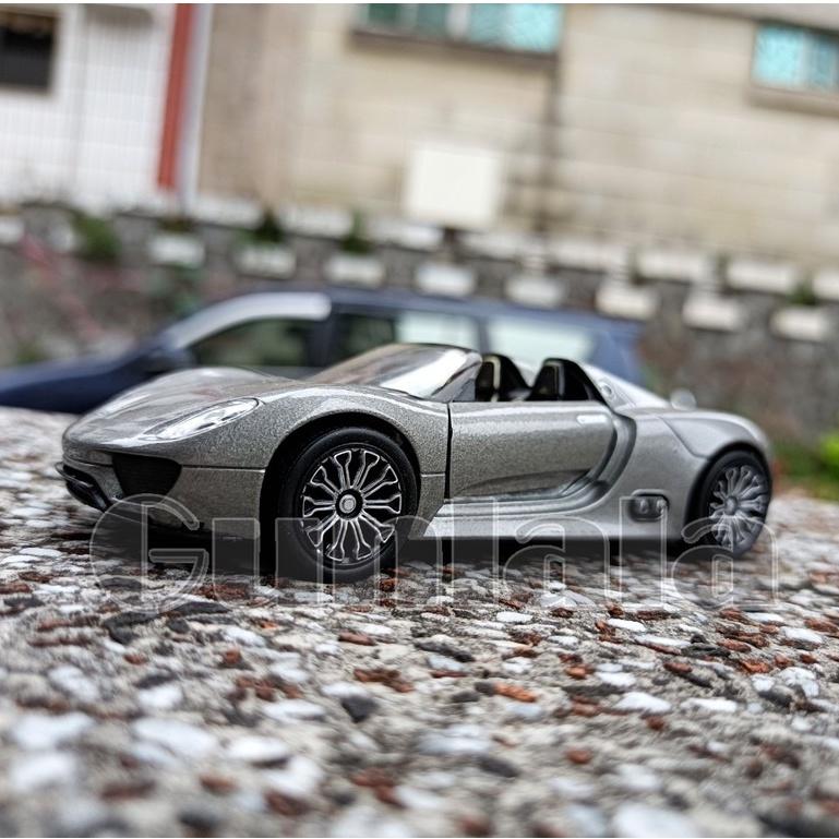 Porsche 918 Spyder 1:39 模型 保時捷天王蛙 蛙王 1/39模型車 XG10-細節圖2