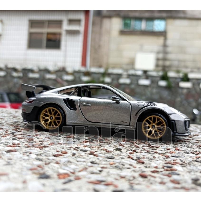 Porsche 911 GT2 RS 1:32模型車 保時捷最強GT跑車 雙渦輪水平對臥引擎 911 TURBO-細節圖2