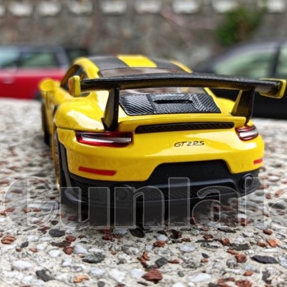 Porsche 911 GT2 RS 1:32模型車 保時捷最強GT跑車 雙渦輪水平對臥引擎 911 TURBO-細節圖5