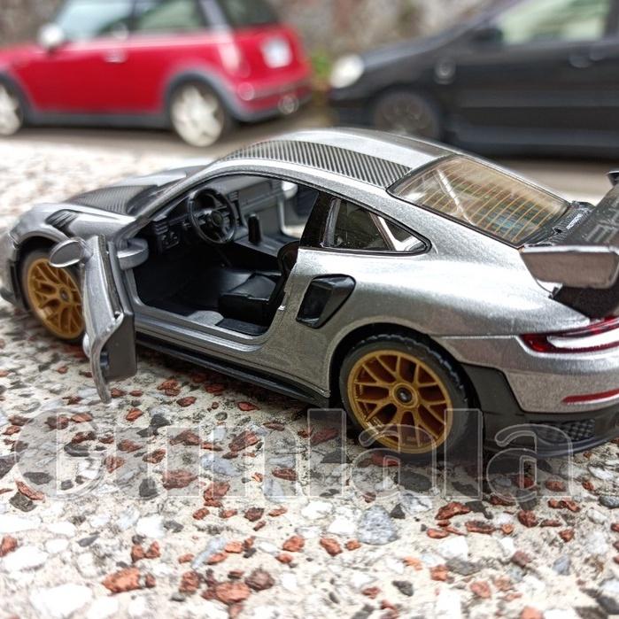 Porsche 911 GT2 RS 1:32模型車 保時捷最強GT跑車 雙渦輪水平對臥引擎 911 TURBO-細節圖6