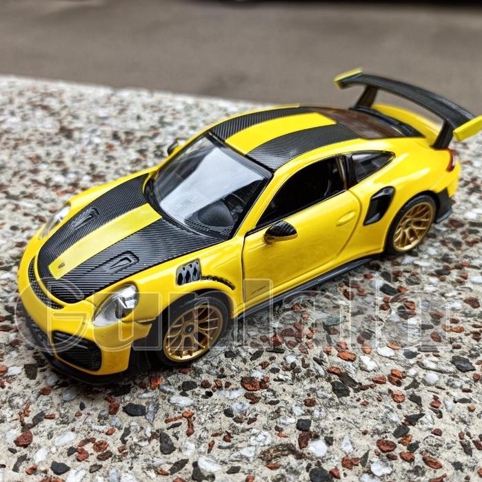 Porsche 911 GT2 RS 1:32模型車 保時捷最強GT跑車 雙渦輪水平對臥引擎 911 TURBO-細節圖7