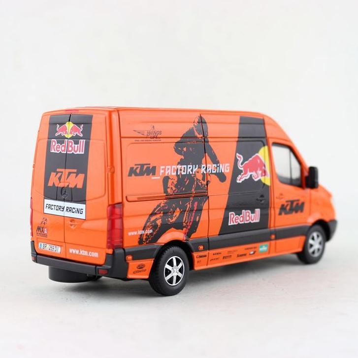 BENZ SPRINTER 1:38模型  Red Bull KTM Factory Racing 紅牛-細節圖2