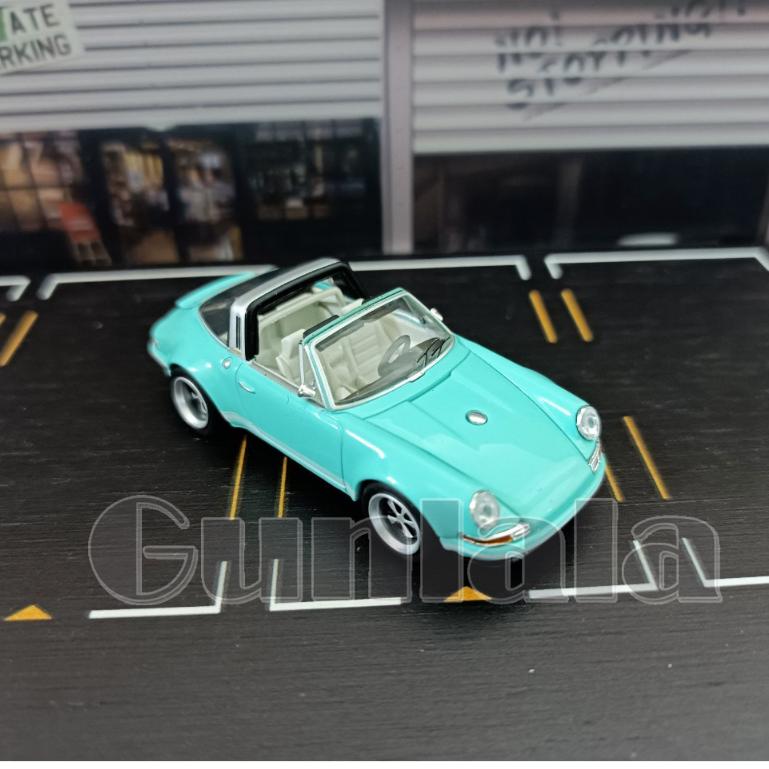 POPRACE 1:64 964 Targa 模型車 拓意 保時捷911 Carrera-細節圖3