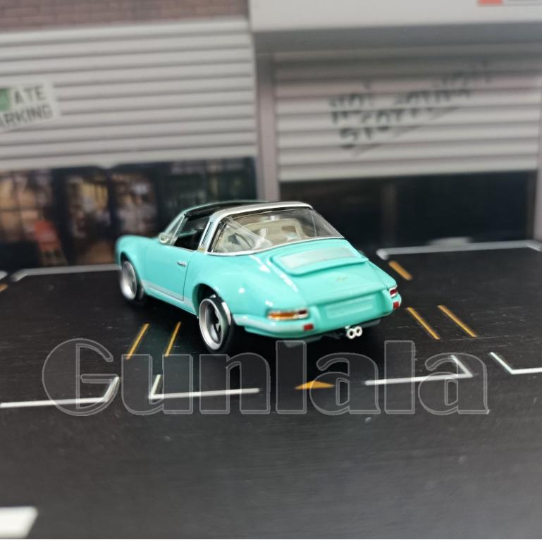 POPRACE 1:64 964 Targa 模型車 拓意 保時捷911 Carrera-細節圖4