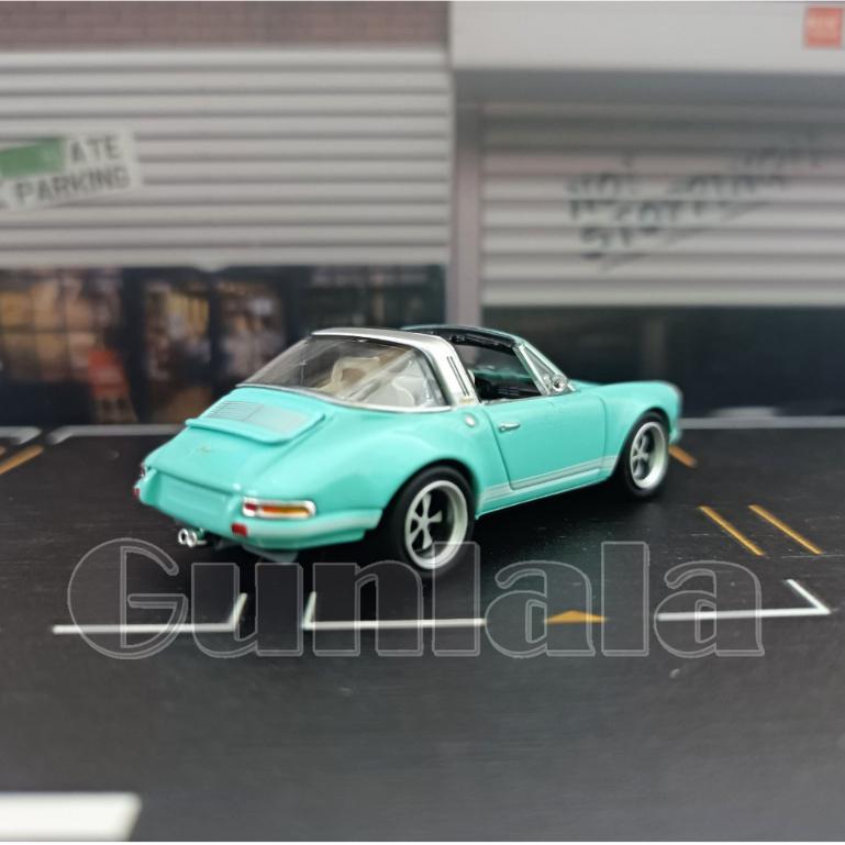 POPRACE 1:64 964 Targa 模型車 拓意 保時捷911 Carrera-細節圖5