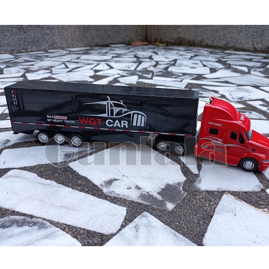 美式卡車 約1:50 40尺貨櫃 車輛運輸貨櫃車 重型卡車頭 貨櫃拖車 美式貨櫃車 四十尺 container-細節圖6