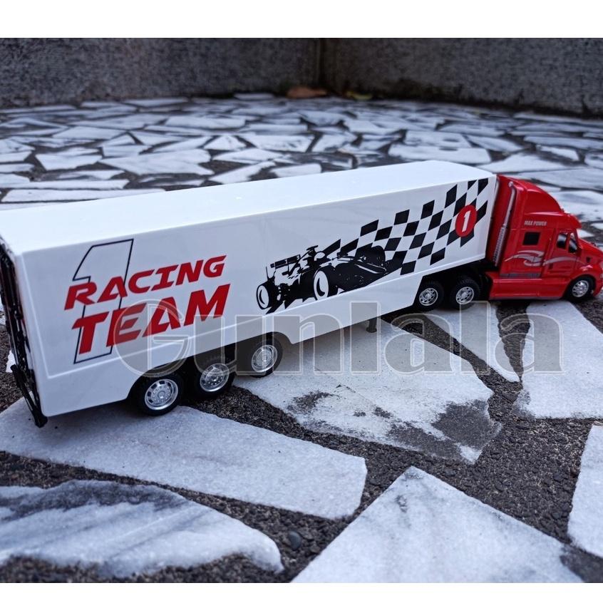 美式卡車 約1:50 40尺貨櫃 車輛運輸貨櫃車 重型卡車頭 貨櫃拖車 美式貨櫃車 四十尺 container-細節圖8