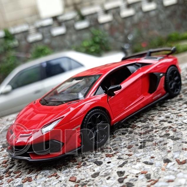 Lamborghini Aventador SVJ 63 1:32模型車 藍寶堅尼 牛魔王 狂牛皇 LP770 大牛-細節圖3