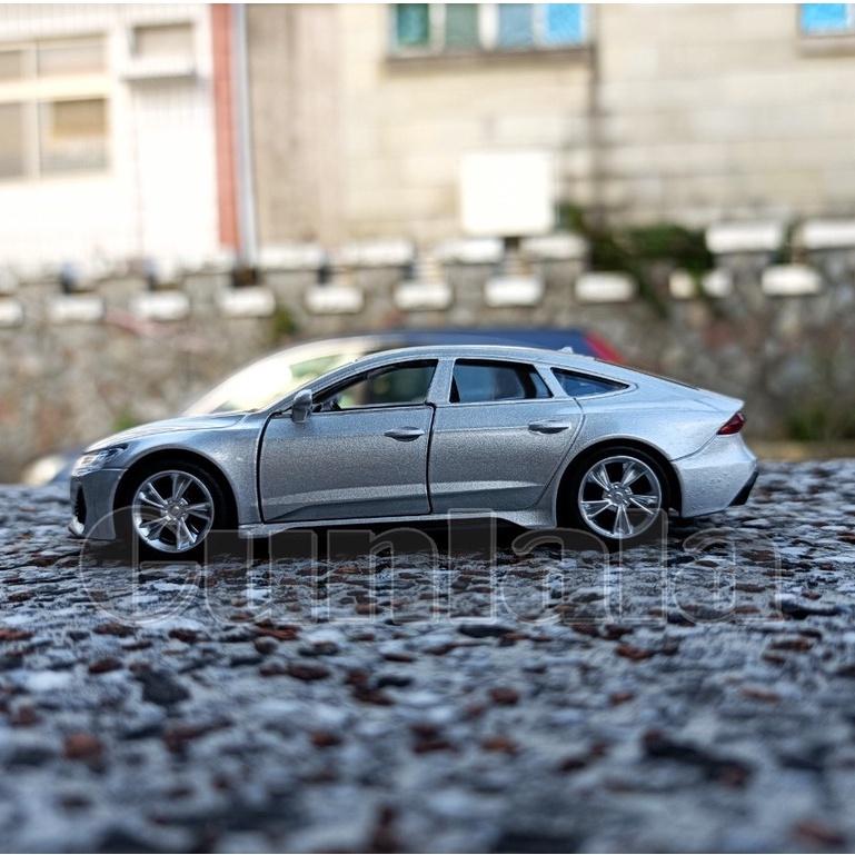 Audi RS7 A7 Sportback 1:43模型車 四環豪華轎跑 奧迪 美背車 GT 跑車 RS 7-細節圖6