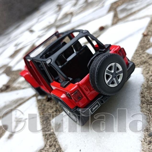 Jeep Wrangler Sahara 1:32模型車 精緻敞篷吉普藍哥 4代牧馬人JL 越野SUV 玩命關頭車款-細節圖3