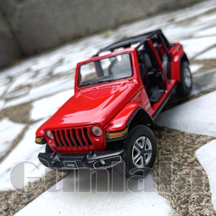 Jeep Wrangler Sahara 1:32模型車 精緻敞篷吉普藍哥 4代牧馬人JL 越野SUV 玩命關頭車款-細節圖6