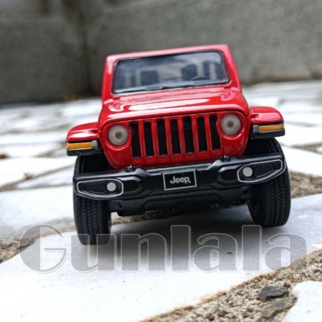 Jeep Wrangler Sahara 1:32模型車 精緻敞篷吉普藍哥 4代牧馬人JL 越野SUV 玩命關頭車款-細節圖7