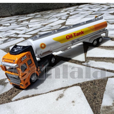 油罐車 Tank truck 燃油運輸車模型 卡車頭 模型車 TANKER 運油車 石油運輸車 約1:50 拖車
