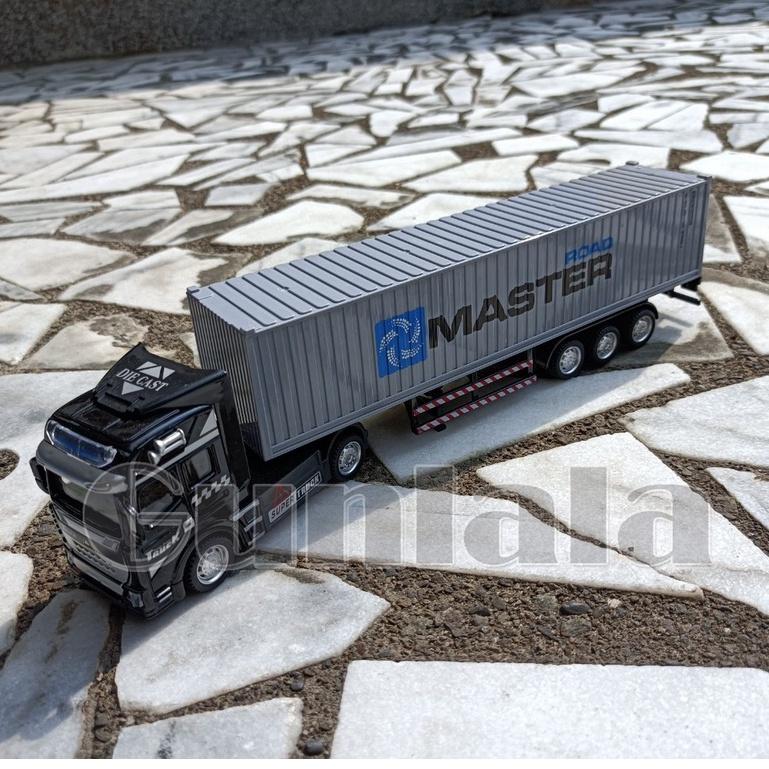 貨櫃車模型 40呎貨櫃 卡車頭 1:50 大貨櫃車 拖車頭 模型貨櫃車 Truck Model 拖車 1/50-細節圖6