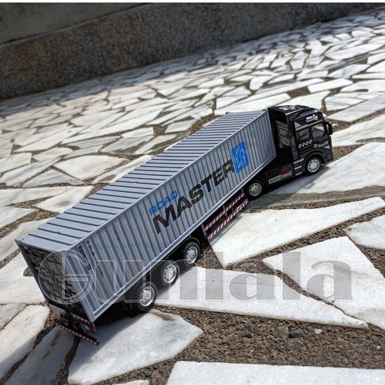 貨櫃車模型 40呎貨櫃 卡車頭 1:50 大貨櫃車 拖車頭 模型貨櫃車 Truck Model 拖車 1/50-細節圖7