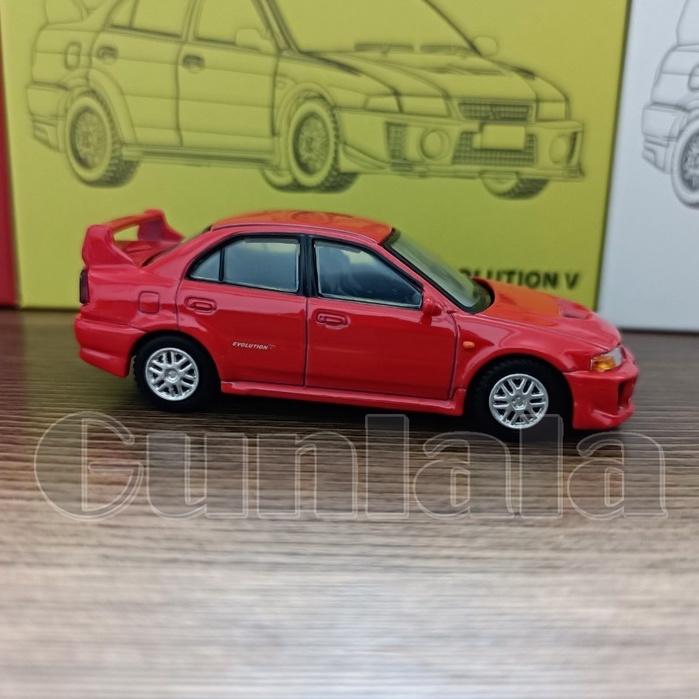 JKM 三菱 Lancer Evolution V 1:64模型 EVO 5代 JDM WRC經典 CP9A 4G63-細節圖3