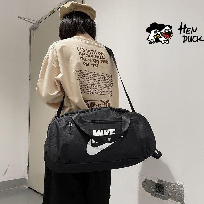 韓國代購 Nike LOGO字母 旅行包 大容量 防水 運動健身包 行李包 男女訓練包 籃球包-細節圖5