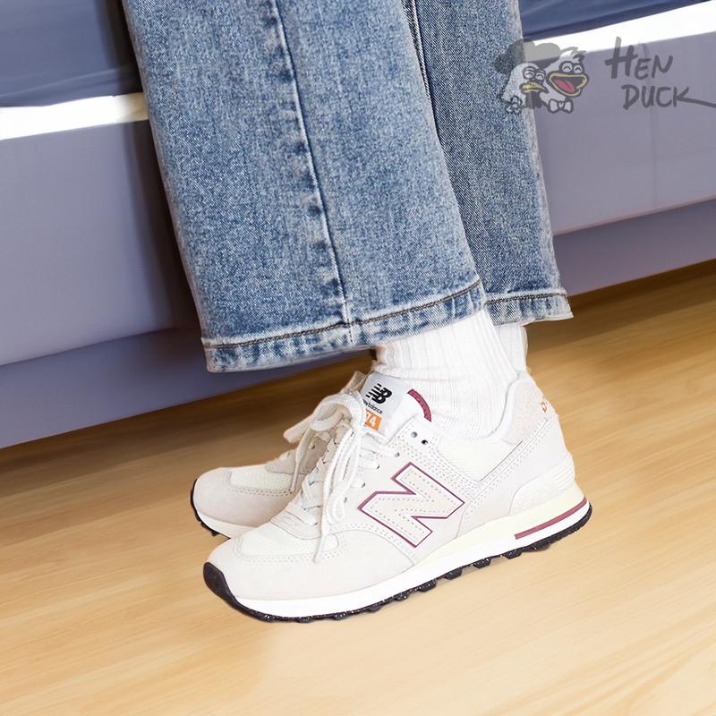 韓國代購 New balance 574 米白紅 老爹鞋 慢跑鞋 運動休閒鞋 男女同款 NB574情侶鞋 U574OP2-細節圖3