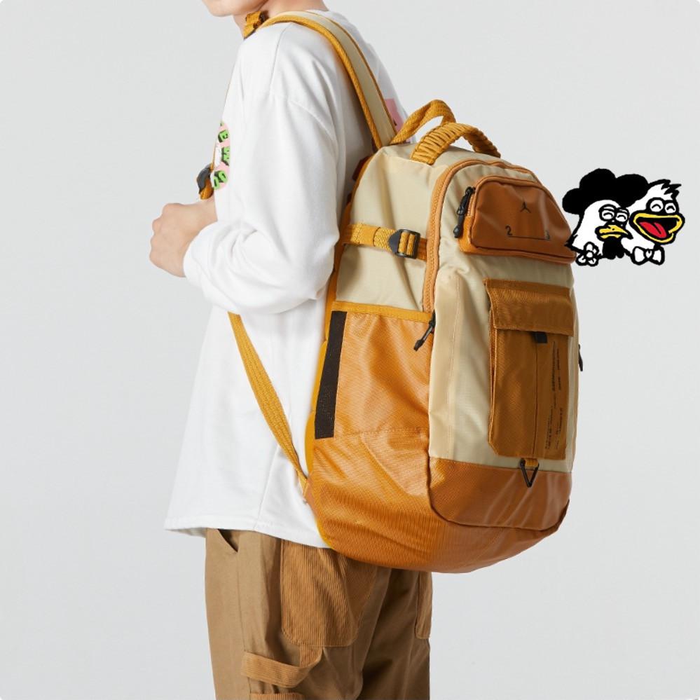 韓國代購 飛人喬登 Jordan 純色大容量書包 背包 雙肩包 學生書包 運動休閒 男女同款 FB1765-712-細節圖3