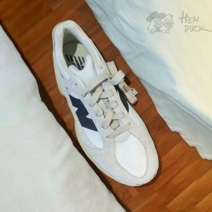 韓國代購 New balance Warped runner 海鹽色 老爹鞋 運動休閒鞋 麂皮 男女款 厚底 增高-細節圖2