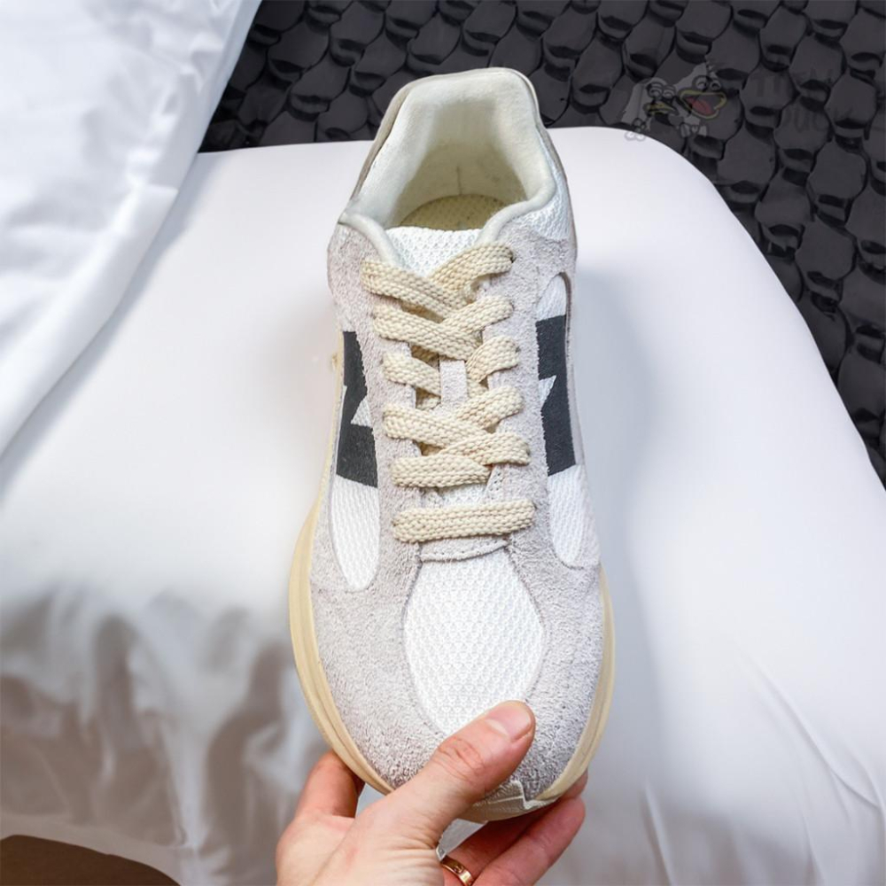 韓國代購 New balance Warped runner 海鹽色 老爹鞋 運動休閒鞋 麂皮 男女款 厚底 增高-細節圖5