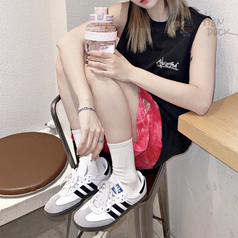 韓國代購 Adidas Originals Samba OG 灰白色 黑色 焦糖底 運動休閒鞋 男女款 B75806-細節圖5