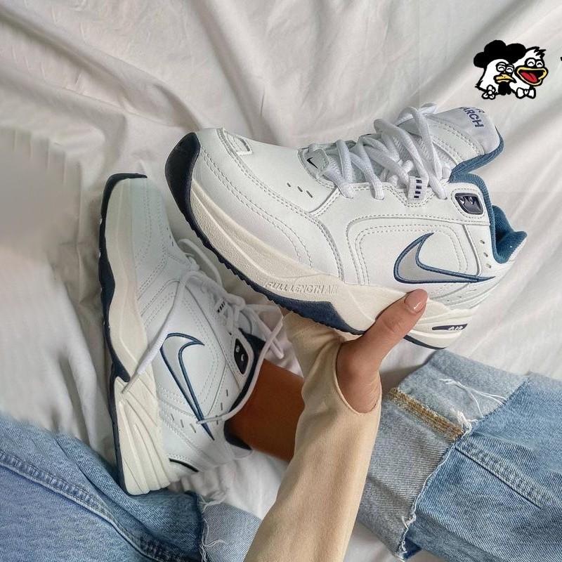 韓國正品代購 Nike Air Monarch 4 白藍 老爹鞋 M2k 復古休閒鞋 運動鞋 緩震 透氣 男女同款-細節圖3