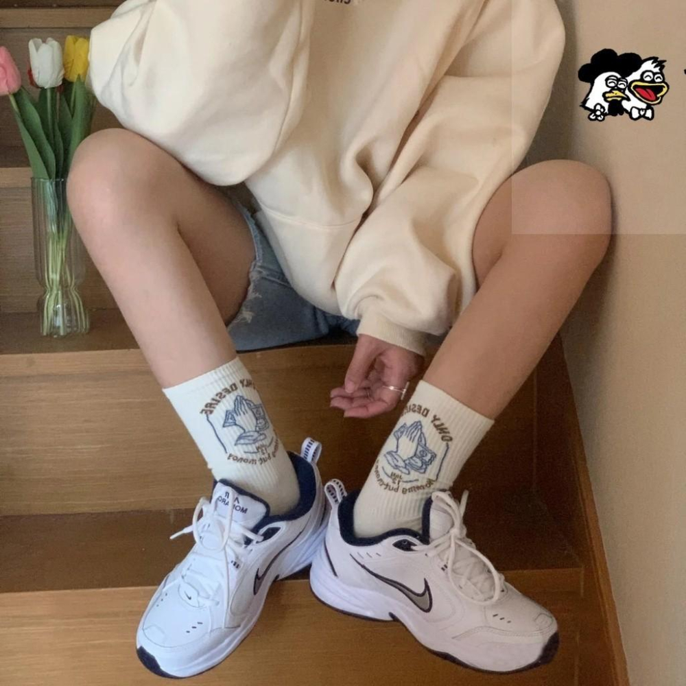 韓國正品代購 Nike Air Monarch 4 白藍 老爹鞋 M2k 復古休閒鞋 運動鞋 緩震 透氣 男女同款-細節圖5