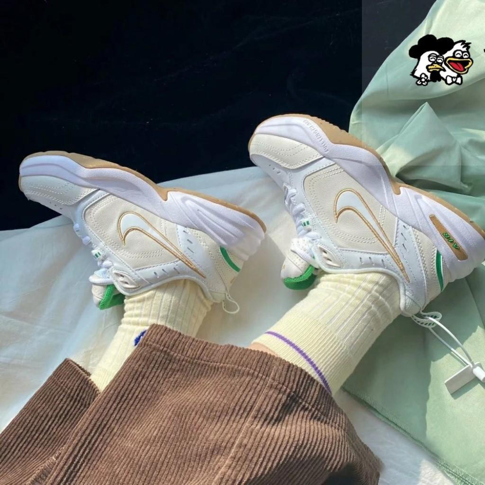 韓國正品代購 Nike Air Monarch 4 白藍 老爹鞋 M2k 復古休閒鞋 運動鞋 緩震 透氣 男女同款-細節圖7