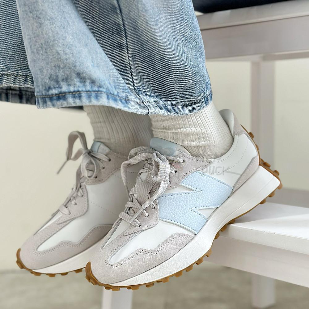 韓國代購 new balance 327 NB327 蜜桃粉 薄荷綠 寶寶藍 運動休閒鞋 女鞋 薰衣紫 WS327OS-細節圖4