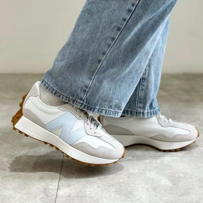 韓國代購 new balance 327 NB327 蜜桃粉 薄荷綠 寶寶藍 運動休閒鞋 女鞋 薰衣紫 WS327OS-細節圖5