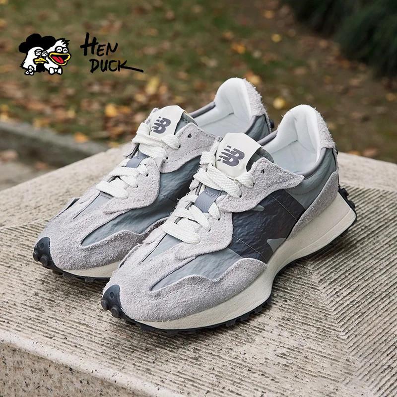 韓國代購 New balance 327 髒髒鞋 灰黑色 NB 327 防滑耐磨 慢跑鞋 運動休閒鞋 U327WCA-細節圖3