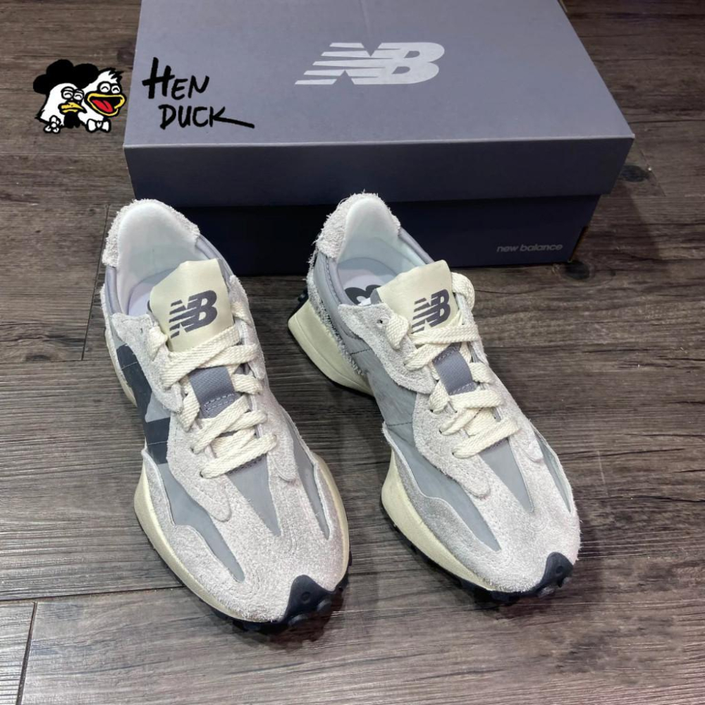 韓國代購 New balance 327 髒髒鞋 灰黑色 NB 327 防滑耐磨 慢跑鞋 運動休閒鞋 U327WCA-細節圖4
