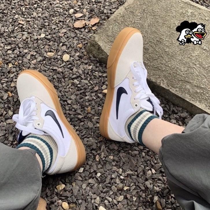 韓國代購 Nike SB Chron SLR 黑白 奶茶色 焦糖 棕色 低筒 復古休閒板鞋 男女款 CD6278-002-細節圖6