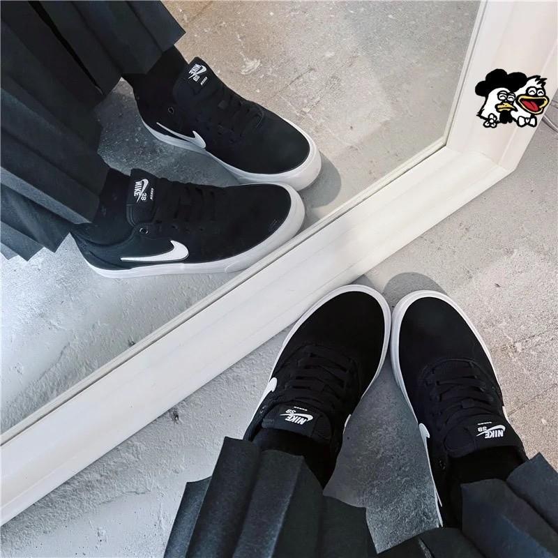 韓國代購 Nike SB Chron SLR 黑白 奶茶色 焦糖 棕色 低筒 復古休閒板鞋 男女款 CD6278-002-細節圖8