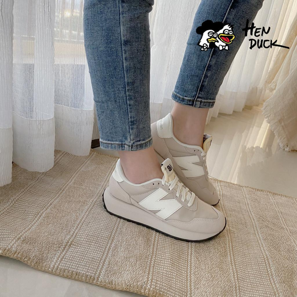 韓國代購 New balance 237 燕麥銀藍 淺奶茶 復古 運動休閒鞋 慢跑鞋 鋸齒 男女款 WS237HN1-細節圖6