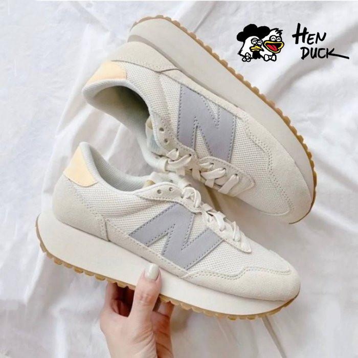韓國代購 New balance 237 燕麥銀藍 淺奶茶 復古 運動休閒鞋 慢跑鞋 鋸齒 男女款 WS237HN1-細節圖8