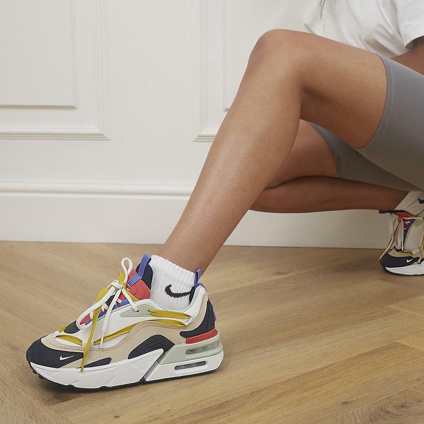 韓國代購 Nike Air Max Furyosa 白黑藍 雙層氣墊 減震 復古休閒鞋 慢跑鞋 DH0531-002-細節圖7