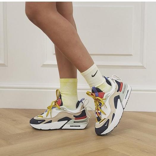 韓國代購 Nike Air Max Furyosa 白黑藍 雙層氣墊 減震 復古休閒鞋 慢跑鞋 DH0531-002-細節圖8