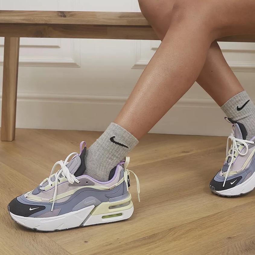 韓國代購 Nike Air Max Furyosa 白黑藍 雙層氣墊 減震 復古休閒鞋 慢跑鞋 DH0531-002-細節圖9