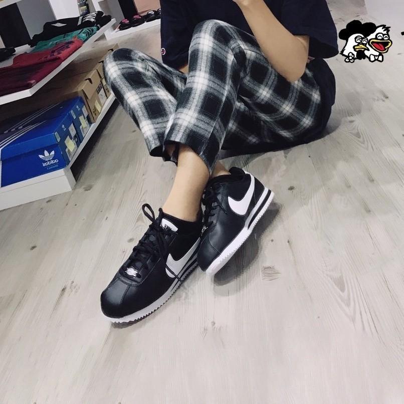 韓國代購 Nike Classic Cortez 白藍紅 黑白 黑色 復古 阿甘鞋 跑步鞋 防滑 輕盈 男女 情侶鞋-細節圖7