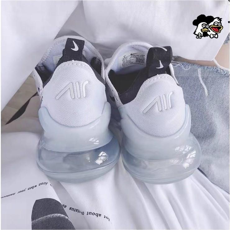 韓國代購 Nike air max 270 網面 白色 黑白 透氣 休閒鞋 運動鞋 全掌氣墊 輕便 跑步鞋 男女同款-細節圖4